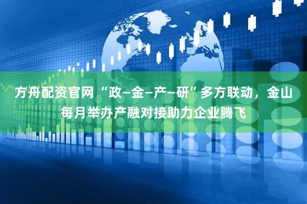 方舟配资官网 “政—金—产—研”多方联动，金山每月举办产融对接助力企业腾飞